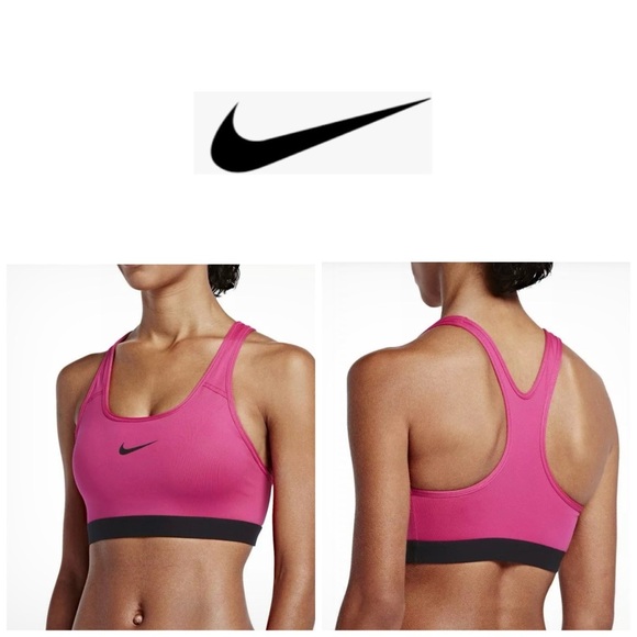 Nike Women's Vibrant Pink Sports Bra M - Picture 1 of 10